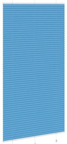 Azul Plissada Cega 105x200 cm Largura Tecido 104,4cm Poliéster