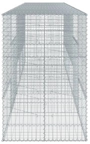 Cesto gabião com cobertura 500x100x150 cm ferro galvanizado