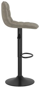 Bancos de bar 2 pcs veludo cinzento-claro