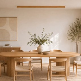 Plafon Moderno Madeira Ocre Incl. LED Regulável em 3 Níveis 2700-4000K com Seletor de Temperatura - Keane