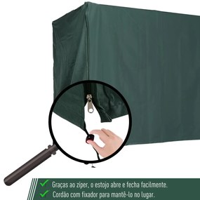 Cobertura do balanço Jardim com zíper Coberta para móveis de exterior 205x124x164cm