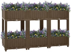 Canteiro elevado 120x40x71 cm polipropileno