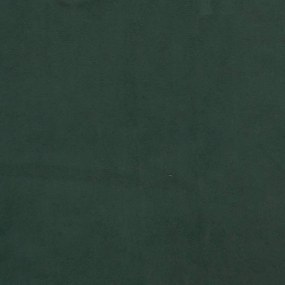 Estrutura de cama sem colchão 160x200 cm veludo verde-escuro