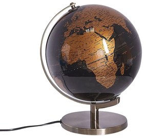 Globo decorativo em preto e cobre com LED 32 cm MAGELLAN Beliani