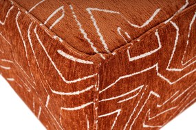 Pouffe Lora – Laranja – 85x85x40 cm