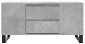 Mesa de centro derivados de madeira cinza cimento
