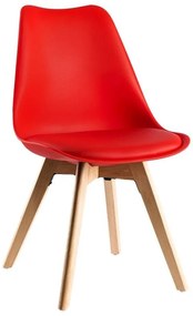 Conjunto Secretária Dek e Cadeira Synk Basic - Vermelho