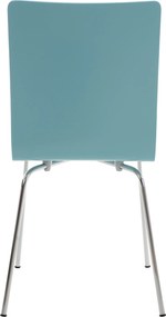 Conjunto de 2 cadeiras de cozinha e sala de jantar Pepe 43 x 87 x 47 cm Azul