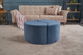 Pouffe Alis Puf – Azul – 80x40x80 cm