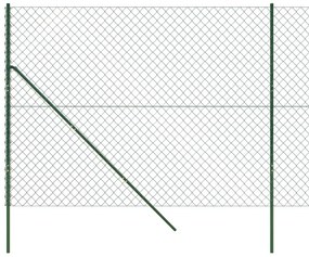 Cerca de arame 1,8x25 m verde