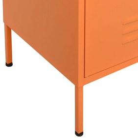 Armário de arrumação aço 80x35x101,5 cm laranja