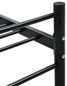 Estrutura de cama 90x200 cm metal preto