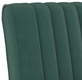 Cadeirão veludo verde-escuro