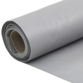 Tela de privacidade para varanda 500x120 cm PVC cinzento