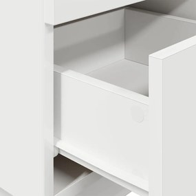 Mesas de cabeceira 2 pcs com 2 gavetas 36x36x68 cm branco