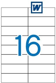 Etiquetas Autocolantes 105x37mm 100 Folhas Apli