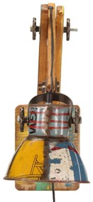 Candeeiro de parede redondo estilo industrial E27 multicor