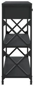 Mesa consola 75x28x75 cm derivados de madeira preto