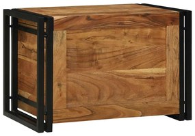 vidaXL Caixa de Armazenamento 60 x 40 x 41 cm Madeira Sólida de Acácia