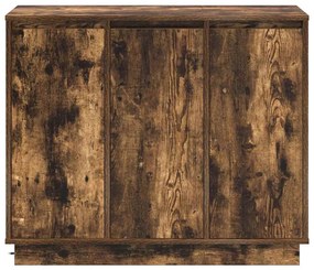 Buffet vidaXL com LED Carvalho Fumado 90x32x75 cm Madeira Engenheirada