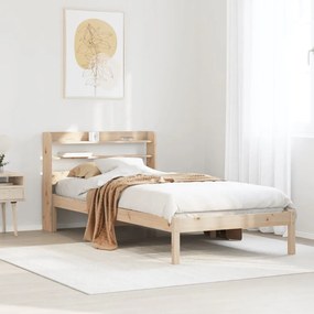 vidaXL Cama sem colchão 100x200 cm madeira de pinho maciça