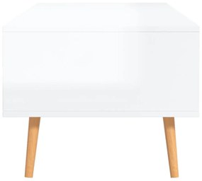 Mesa de centro 100x49,5x43 cm aglomerado branco brilhante