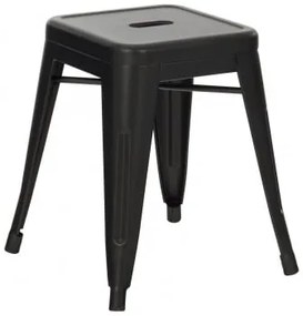 Banco Baixo em Aço LIX Mate Preto - Sklum