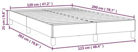 Estrutura de cama sem colchão 120x200 cm veludo verde-escuro