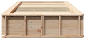 Estrutura da Cama Castanho 90 x 190 cm madeira