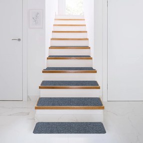Conjunto de 15 Tapetes Antiderrapantes para Escadas, 76 x 20 cm, Laváveis na Máquina, Cinzento