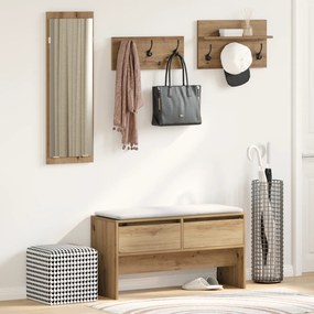 Conjunto de Móveis para Corredor de 4 Peças em Carvalho Artisan