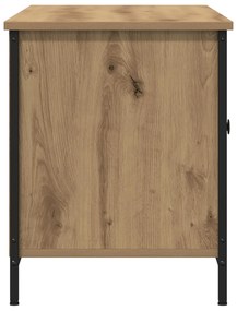 Mesa de TV vidaXL Carvalho Artesanal 100x40x50 cm Madeira Derivada e A