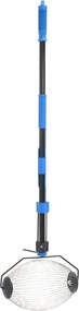 vidaXL Coletor de nozes 127 cm aço azul