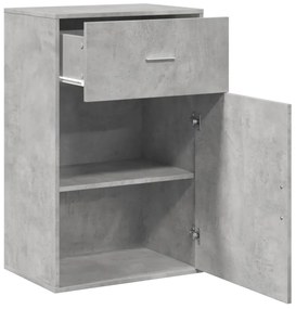Armário arrumação 56,5x39x90 cm derivados madeira cinza cimento