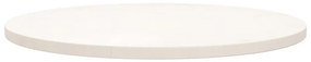 Tampo de mesa pinho maciço Ø70x2,5 cm branco