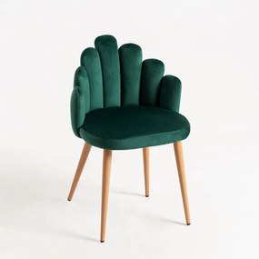 Cadeira Hand Veludo - Verde