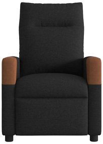 Poltrona de massagens reclinável tecido preto