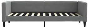 Sofá-cama c/ gavetão e gavetas 80x200 cm tecido cinzento-escuro