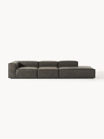 Módulo chaise longue em couro reciclado XL Lennon