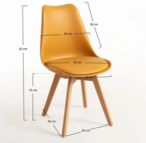 Cadeira Synk Basic - Mostarda