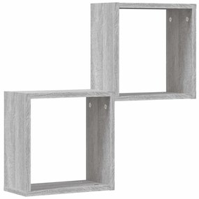Prateleiras de parede forma de cubo 2 pcs 30x15x30 cm