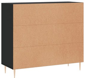 Aparador 90x34x80 cm derivados de madeira preto