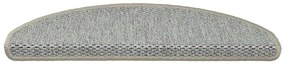 Tapetes escada adesivos aspeto sisal 30 pcs verde-claro