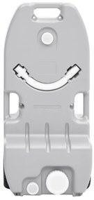 Tanque de água com rodas para campismo 25 L cinzento