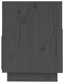Móvel de TV 140x37x50 cm madeira de pinho maciça cinza