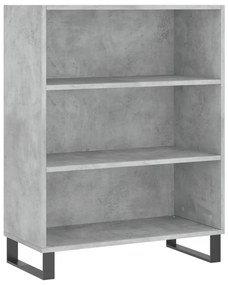 Armário alto 69,5x34x180 cm derivados de madeira cinza cimento