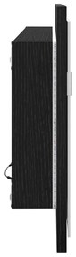 Espelho de Casa de Banho LED vidaXL Carvalho Preto 100x8,5x37 cm de Ma
