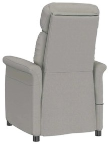 Cadeira de Massagem vidaXL Cinza Claro em Tecido Microfibra