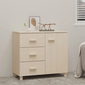 vidaXL Aparador HAMAR 90x40x80 cm pinho maciço castanho-mel