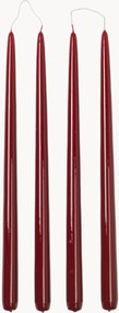 Velas de jantar artesanais Smooth, conjunto de 4
